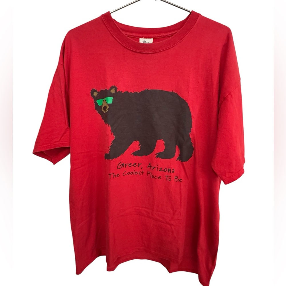 Vintage Greer Arizona Bear Red Men’s XL T-Shirt MINTY